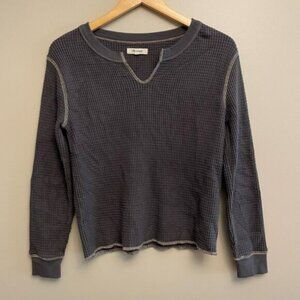 Madewell Waffle Knit Lounge Long Sleeve Shirt XS